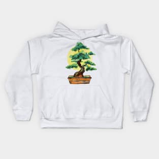 Bonsai Tree Sunshine Kids Hoodie